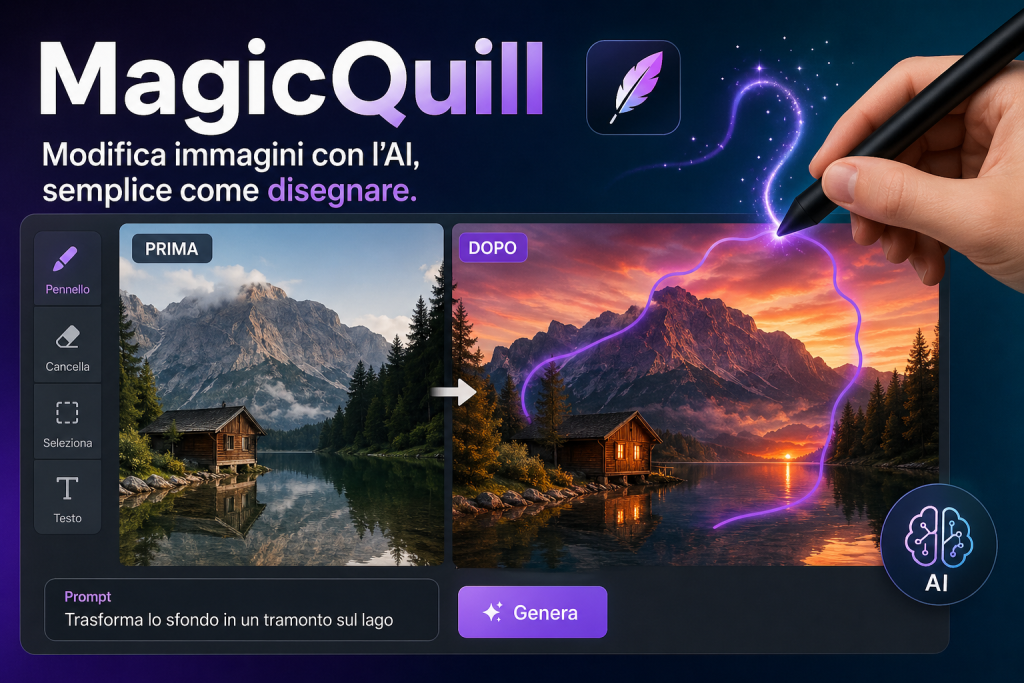 modificare immagini con l'AI magicquill