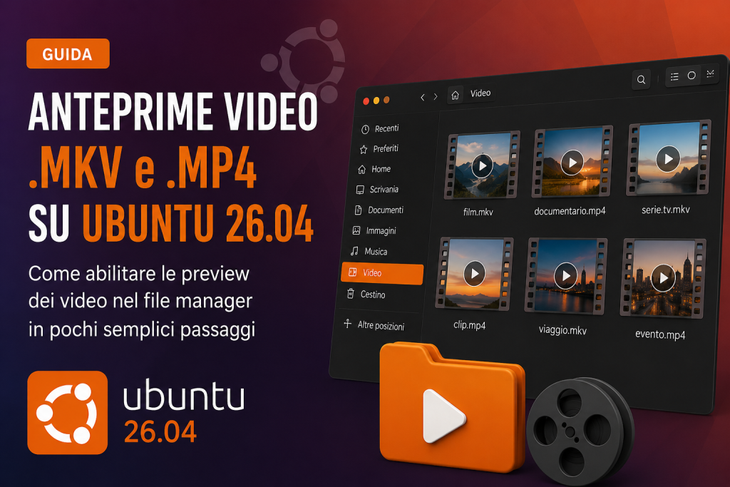 Abilitare preview video nel file manager ubuntu 26.04
